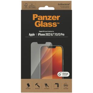 PanzerGlass Anti-Bacterial Screenprotector iPhone 14 / 13 / 13 Pro