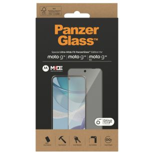 PanzerGlass Ultra-Wide Fit Anti-Bacterial Screenprotector Motorola Moto G13 / G23 / G53