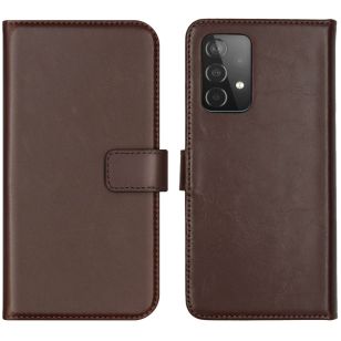 Selencia Echt Lederen Booktype Galaxy A52(s) (5G/4G) - Bruin