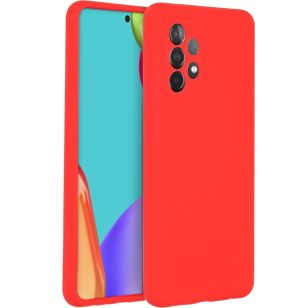 Accezz Liquid Silicone Backcover Samsung Galaxy A52(s) (5G/4G) - Rood