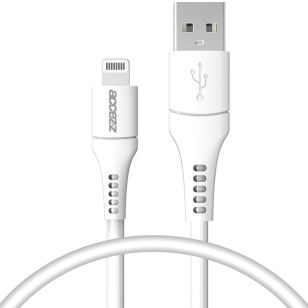 Accezz Lightning naar USB kabel - MFi certificering - 0,2 meter - Wit
