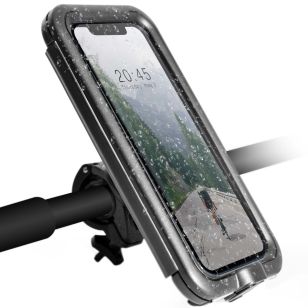 Accezz Telefoonhouder fiets Pro - Universeel - met case - Zwart