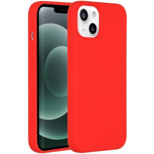 Accezz Liquid Silicone Backcover iPhone 13 Mini - Rood