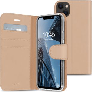 Accezz Wallet Softcase Bookcase iPhone 13 Mini - Goud