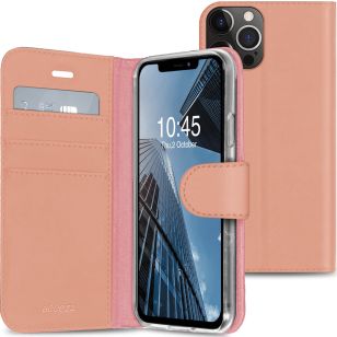 Accezz Wallet Softcase Bookcase iPhone 13 Pro Max - Rosé Goud