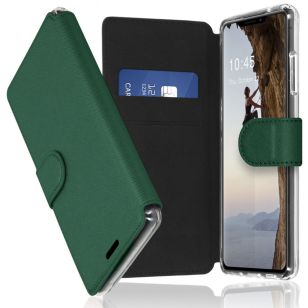 Accezz Xtreme Wallet Bookcase iPhone 13 - Donkergroen