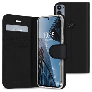Accezz Wallet Softcase Booktype Motorola Edge 20 - Zwart