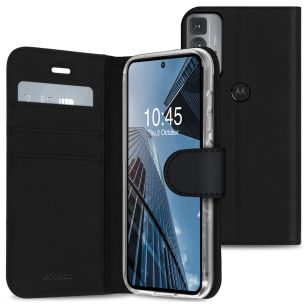 Accezz Wallet Softcase Booktype Motorola Edge 20 Pro - Zwart