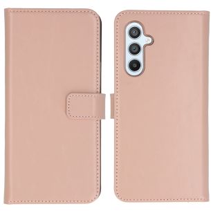Selencia Echt Lederen Bookcase Samsung Galaxy A54 (5G) - Dusty Pink