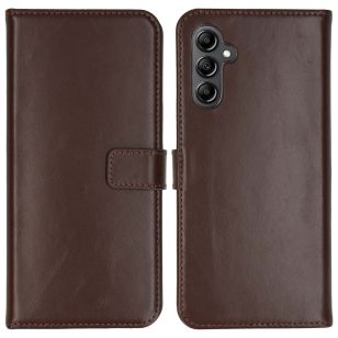 Selencia Echt Lederen Bookcase Samsung Galaxy A14 (5G) - Bruin