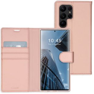 Accezz Wallet Softcase Bookcase Samsung Galaxy S23 Ultra - Rosé Goud