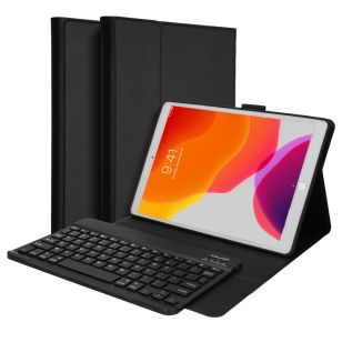 Accezz AZERTY Bluetooth Keyboard Bookcase iPad 9 (2021) 10.2 inch / iPad 8 (2020) 10.2 inch / iPad 7 (2019) 10.2 inch 