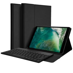 Accezz AZERTY Bluetooth Keyboard Bookcase iPad (2018/2017) /Air (2013) / Air 2