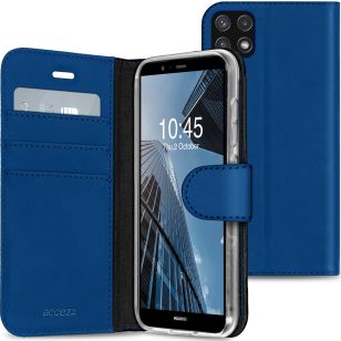Accezz Wallet Softcase Booktype Galaxy A22 (5G) - Donkerblauw