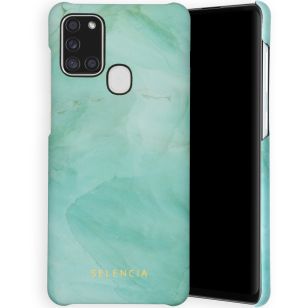 Selencia Maya Fashion Backcover Samsung Galaxy A21s - Marble Green