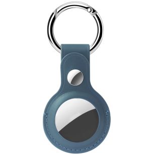 Accezz Genuine Leather Keychain Case Apple AirTag - Blauw