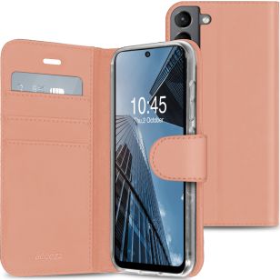Accezz Wallet Softcase Bookcase Samsung Galaxy S21 FE - Rosé Goud