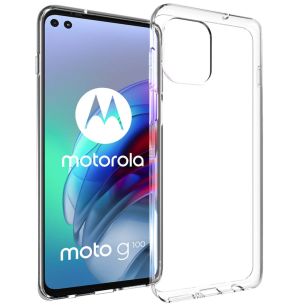 Accezz Clear Backcover Motorola Moto G100 - Transparant
