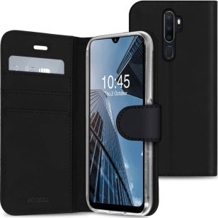 Accezz Wallet Softcase Booktype Oppo A5 (2020) / A9 (2020) - Zwart