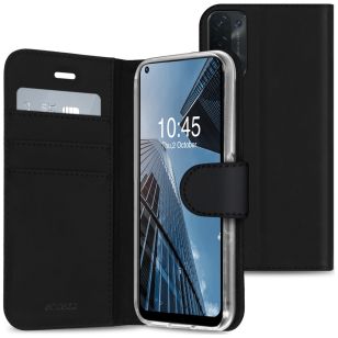 Accezz Wallet Softcase Booktype Oppo A74 (5G) / A54 (5G) - Zwart