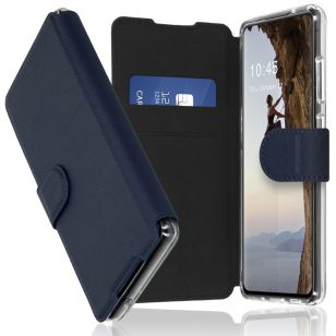 Accezz Xtreme Wallet Bookcase Samsung Galaxy S21 FE - Donkerblauw