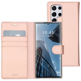 Accezz Wallet Softcase Booktype Samsung Galaxy S22 Ultra - Rosé Goud