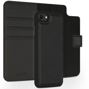 Accezz Premium Leather 2 in 1 Wallet Book Case iPhone SE (2022 / 2020) / 8 / 7 / 6(s) - Zwart