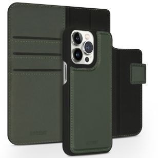 Accezz Premium Leather 2 in 1 Wallet Bookcase iPhone 13 Pro - Groen