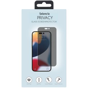 Selencia Gehard Glas Privacy Screenprotector iPhone 14 Pro Max