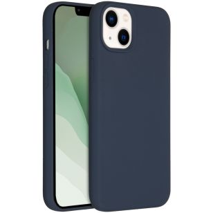 Accezz Liquid Silicone Backcover iPhone 14 Max - Donkerblauw