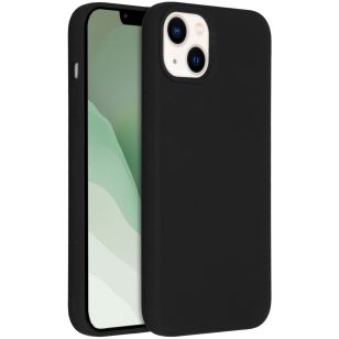 Accezz Liquid Silicone Backcover iPhone 14 Max - Zwart