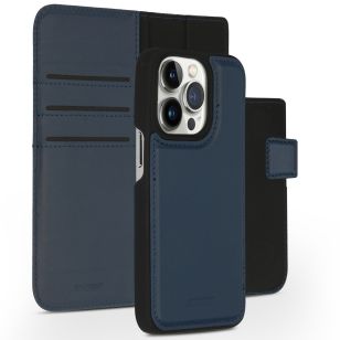Accezz Premium Leather 2 in 1 Wallet Bookcase iPhone 14 Pro - Donkerblauw