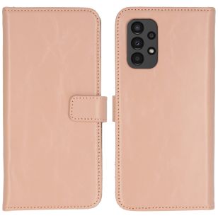 Selencia Echt Lederen Booktype Samsung Galaxy A13 (4G) - Dusty Pink