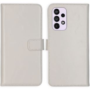 Selencia Echt Lederen Booktype Samsung Galaxy A33 - Mystic Stone