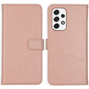Selencia Echt Lederen Bookcase Samsung Galaxy A53 - Dusty Pink