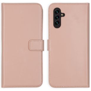 Selencia Echt Lederen Booktype Samsung Galaxy A13 (5G) / A04s - Dusty Pink