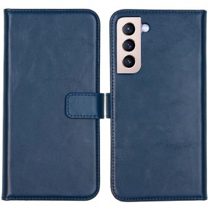 Selencia Echt Lederen Bookcase Samsung Galaxy S22 Plus - Blauw