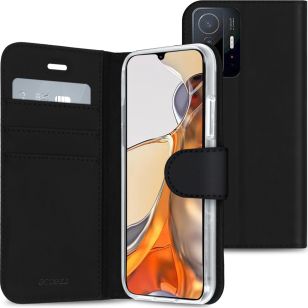 Accezz Wallet Softcase Booktype Xiaomi 11T (Pro) - Zwart
