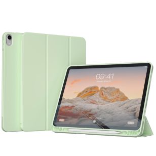 Accezz Smart Silicone Bookcase iPad Air 6 (2024) / Air 5 (2022) / iPad Air 4 (2020) - Lichtgroen