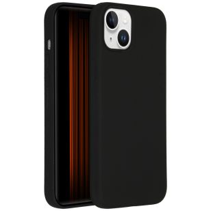 Accezz Liquid Silicone Backcover iPhone 15 Plus - Zwart