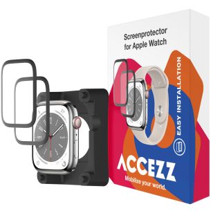 Accezz 2x Screenprotector met applicator Apple Watch Series 7-9 - 41 mm