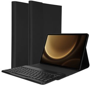 Accezz QWERTY Bluetooth Keyboard Bookcase Samsung Galaxy Tab S9 FE Plus 12.4 inch