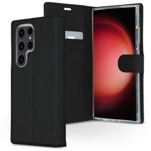 Accezz Wallet Softcase Bookcase Samsung Galaxy S24 Ultra - Zwart