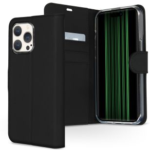 Accezz Wallet Softcase Bookcase iPhone 15 Pro Max - Zwart