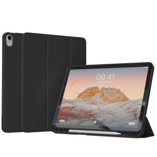 Accezz Smart Silicone Bookcase iPad Air 6 (2024) / Air 5 (2022) / iPad Air 4 (2020) - Zwart