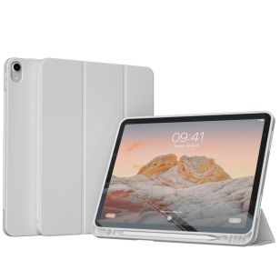 Accezz Smart Silicone Bookcase iPad Air 6 (2024) / Air 5 (2022) / iPad Air 4 (2020) - Grijs