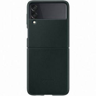 Samsung Leather Backcover Galaxy Z Flip 3 - Groen