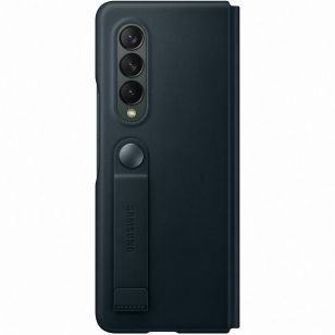 Samsung Leather Flip Cover Galaxy Z Fold3 - Groen