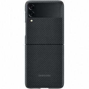 Samsung Aramid Standing Backcover Galaxy Z Flip 3 - Zwart