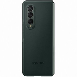 Samsung Leather Backcover Galaxy Z Fold3 - Groen